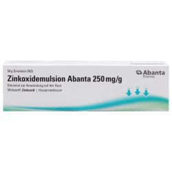 Zinkoxidemulsion Abanta 250 mg/g 50 g Emulsion