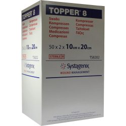 TOPPER 8 Kompr.10x20 cm steril 50X2 St Kompressen