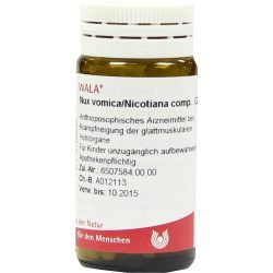 Nux vomica/Nicotiana comp. Globuli 20 g Globuli