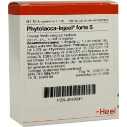 PHYTOLACCA INJEEL forte S Ampullen 10 St Ampullen