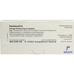 WELEDA FORMICA D 12 Ampullen 8X1 ml Ampullen