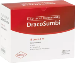DRACOSUMBI Fixierbinde 8 cmx4 m weiß 1 St Binden