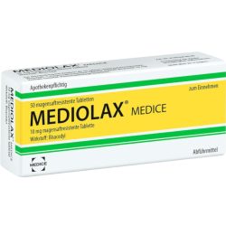 MEDIOLAX bei Verstopfungsbeschwerden  50 St Tabletten magensaftresistent
