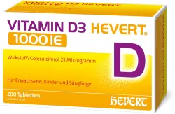 VITAMIN D3 HEVERT 1000 IE 200 St Tabletten