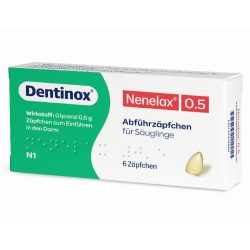 Nene-Lax 0,5 für Säuglinge 6 St Säuglings-Suppositorien