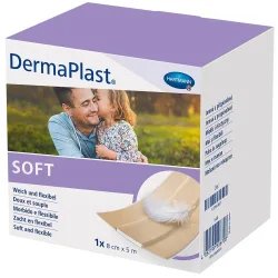 DermaPlast Soft 8cmX5m 1 St Pflaster