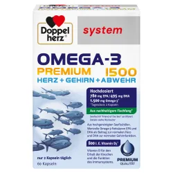 Doppelherz system OMEGA-3 PREMIUM 1500 60 St Kapseln