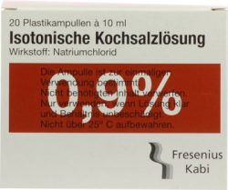 Isotonische Kochsalzlösung 0,9% Injektionslösung 20X10 ml Injektionslösung