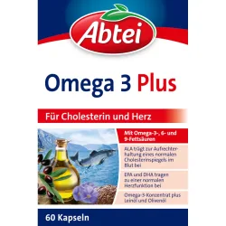 Abtei Omega 3 Plus 60 St Kapseln