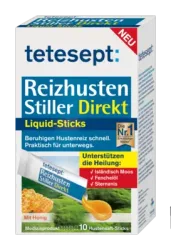 tetesept Reizhusten Stiller Direkt Liquid-Sticks 10 St Beutel