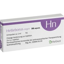 HELLEBORUS NIGER D 6 aquos.Ampullen 8 St Ampullen