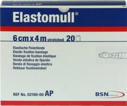 Elastomull 6cmx4m streched Elastische Fixierbinde 20 St Binden