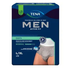 TENA MEN ACTIVE FIT PANTS NORMAL  L/XL 4X10 St