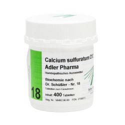 Calcium sulfuratum D12 Adler Pharma Nr.18, Tablette 400 St Tabletten