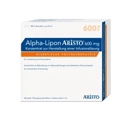 ALPHA LIPON Aristo 600 mg Konz.z.Herst.e.Inf.-Lsg. 5X24 ml Infusionslösungskonzentrat