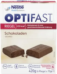 OPTIFAST RIEGEL Schokoladen GESCHMACK 6X70 g