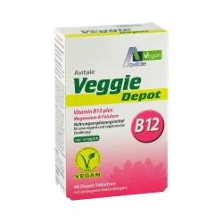 Avitale Veggie Depot B12 plus Magnesium & Folsäure 60 St Tabletten