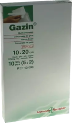 GAZIN Mullkomp.10x20 cm steril 8fach 5X2 St Kompressen