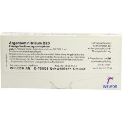 WELEDA ARGENTUM NITRICUM D 20 Ampullen 8X1 ml Ampullen