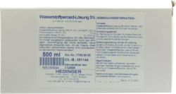 Wasserstoffperoxid-lösung 3% Standardzulassung 500 ml Lösung