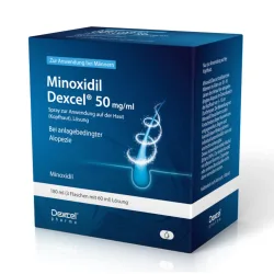 Minoxidil Dexcel 50 mg/ml 3X60 ml Lösung
