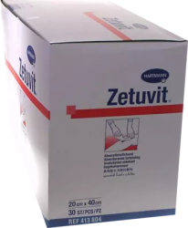 ZETUVIT Saugkompressen unsteril 20x40 cm 30 St Kompressen