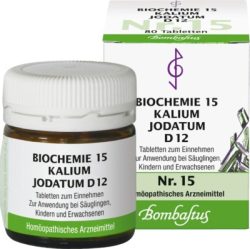 BIOCHEMIE 15 Kalium jodatum D 12 Tabletten 80 St Tabletten