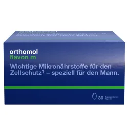 orthomol flavon m - Mikronährstoffe mit Vitaminen, Selen, Zink, Omega-3-Fettsäure und Folsäure - Kapseln