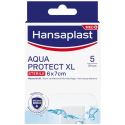 Hansaplast AQUA PROTECT XL 6x 7cm 5 St Pflaster