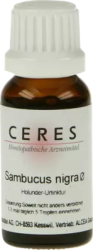 CERES Sambucus nigra Urtinktur 20 ml Tropfen
