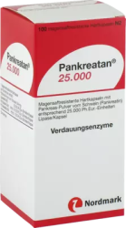 Pankreatan 25000 100 St Magensaftresistente Hartkapseln