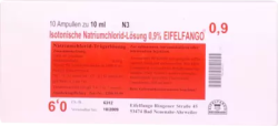 ISOTONISCHE NaCl Lösung 0,9% Eifelfango Inj.-Lsg. 10X10 ml Injektionslösung
