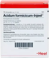 ACIDUM FORMICICUM INJEEL Ampullen 10 St Ampullen