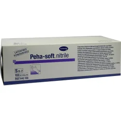 Peha-soft nitrile Untersuchungshandschuhe unsteril puderfrei Größe S 100 St Handschuhe
