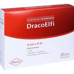DRACOELFI elast.Fixierbinde 4 cmx4 m gekreppt 20 St Binden