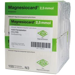 MAGNESIOCARD 2,5 mmol Filmtabletten 10X100 St Filmtabletten