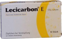 Lecicarbon E CO2-Laxans für Erwachsene 10 St Erwachsenen-Suppositorien