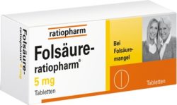 Folsäure Ratiopharm 5 mg  20 St Tabletten