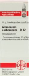 AMMONIUM CARBONICUM D 12 Globuli 10 g Globuli
