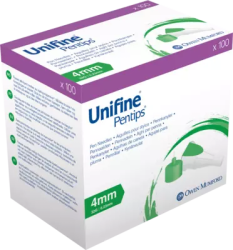 UNIFINE Pentips Kanüle 32 G 4 mm 100 St Kanüle