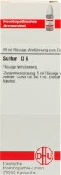 SULFUR D 6 Dilution 20 ml Dilution