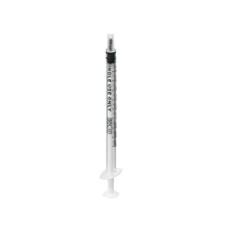 SOL-M 1 ml Einmalspritze weißer Kolben 100 St Spritzen
