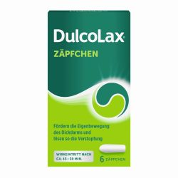 DulcoLax ZÄPFCHEN - Abführmittel bei Verstopfung  6 St Suppositorien