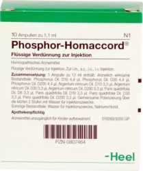 PHOSPHOR HOMACCORD Ampullen 10 St Ampullen