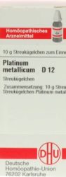 PLATINUM METALLICUM D 12 Globuli 10 g Globuli