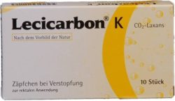 Lecicarbon K CO2-Laxans für Kinder 10 St Kinder-Suppositorien