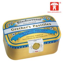 Grether´s Pastilles Blackcurrant SILBER FÜR HALS & STIMME zuckerfrei 440 g Pastillen