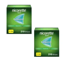 nicorette Kaugummi 4 mg freshmint Doppelpack 2X210 St Kaugummi