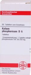 KALIUM PHOSPHORICUM D 6 Tabletten 80 St Tabletten