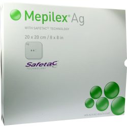 MEPILEX Ag Schaumverband 20x20 cm steril 5 St Verband